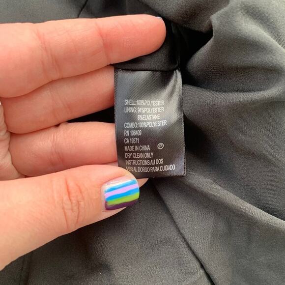 TAHARI ASL Floral Embroidered Collarless Jacket Black Classic Unique Size 4 Work - Picture 14 of 16